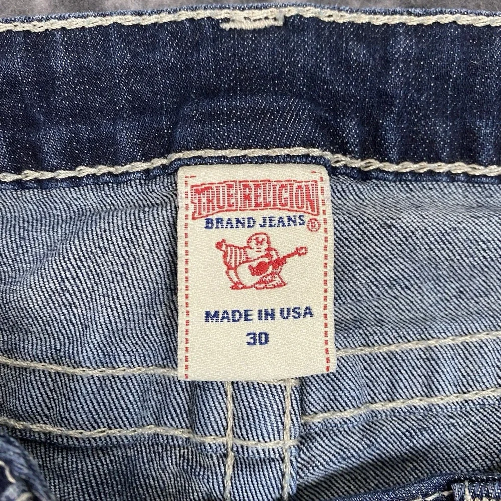 True Religion Jeans Skinny Womens Size 30 Medium Wash 30x32 USA Made Y2K - Picture 5 of 14